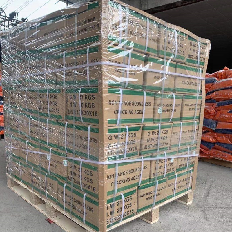 Cracking agent carton packing and wooden pallet